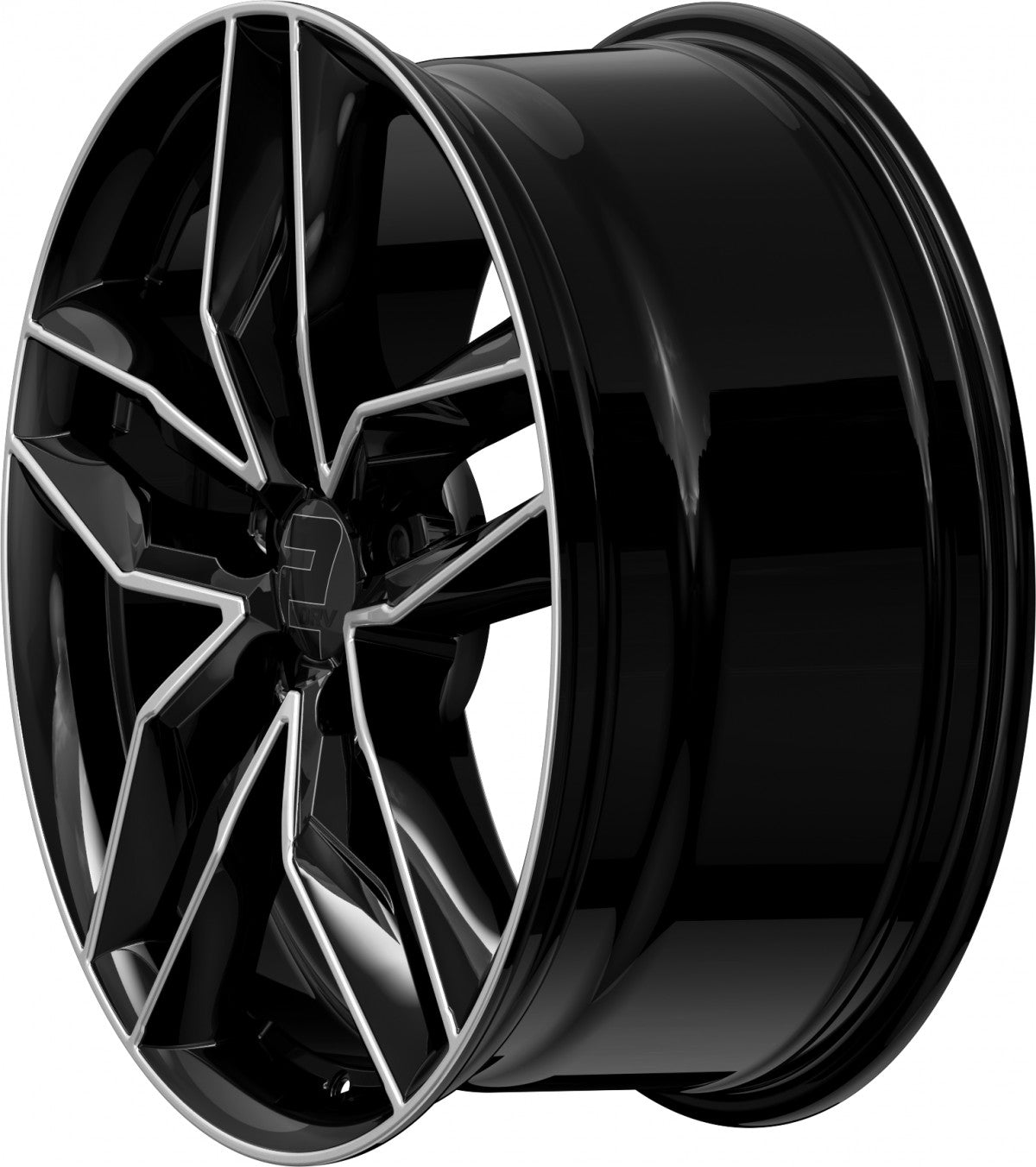2DRV WH40 schwarz hochglanzpoliert 8x18 ET39 - LK5/112 ML66.6