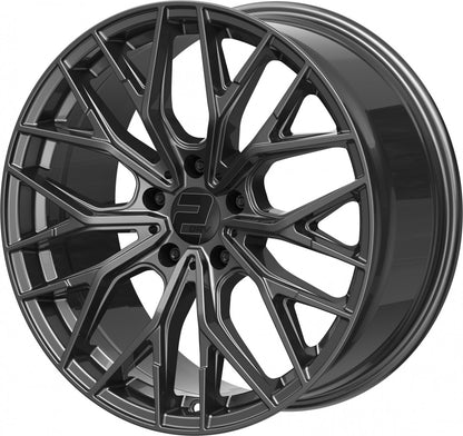 2DRV WH37 dark gunmetal lackiert 8.5x19 ET35 - LK5/120 ML72.6