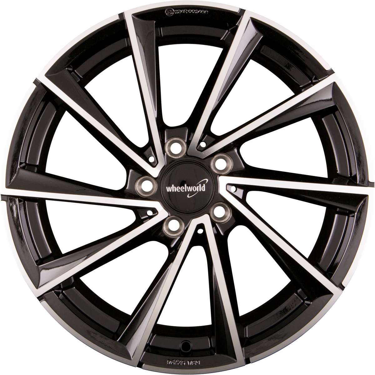 Wheelworld WH32 Schwarz Hochglanzpoliert (SP plus) Alufelge 8.5x19 Zoll ET45 LK 5x112 ML66.6