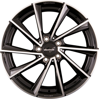Wheelworld WH32 Schwarz Hochglanzpoliert (SP plus) Alufelge 8.5x19 Zoll ET45 LK 5x112 ML66.6