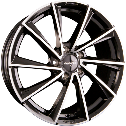 Wheelworld WH32 Schwarz Hochglanzpoliert (SP plus) Alufelge 8.5x19 Zoll ET45 LK 5x112 ML66.6 – Bild 2