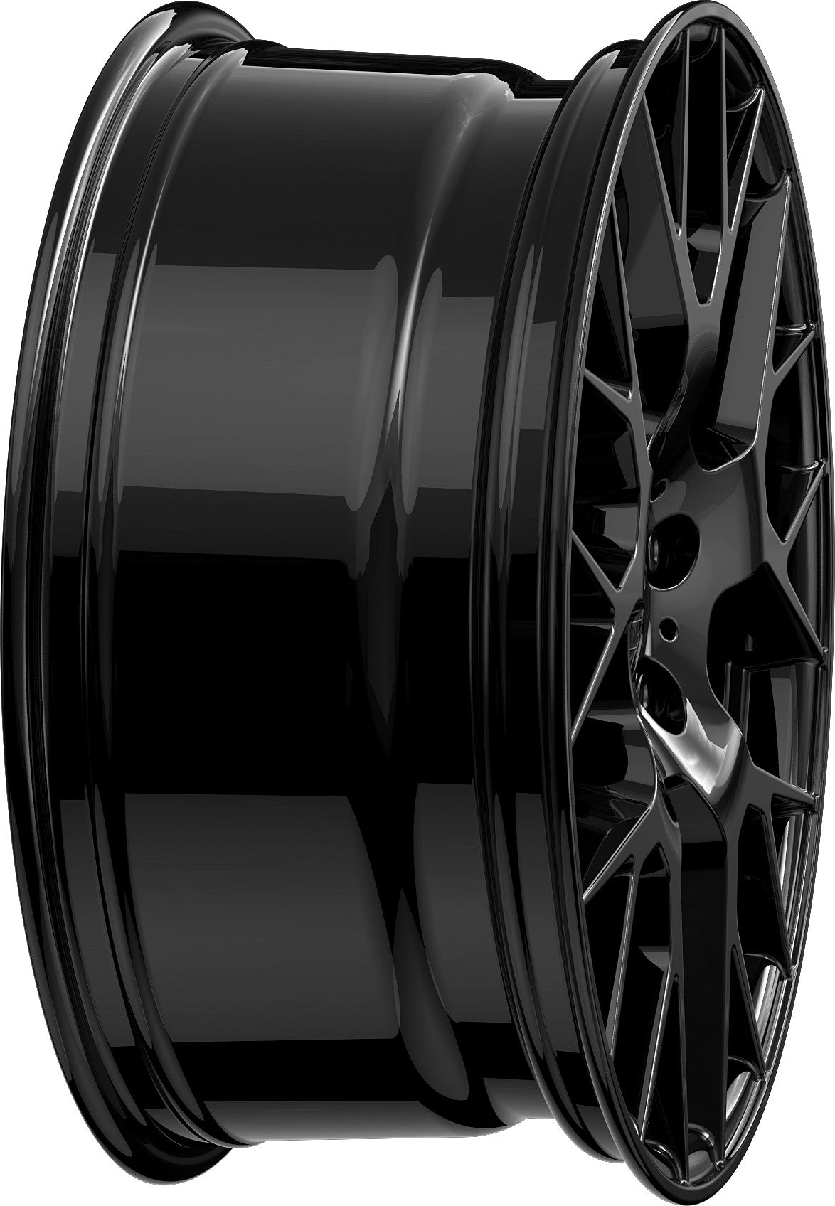 2DRV WH47 schwarz glänzend lackiert Alufelge 8.5x19 Zoll ET40 LK 5x112 ML66.6 – Bild 6