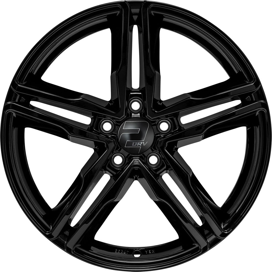 2DRV WH11 schwarz glänzend lackiert 8x18 ET50 - LK5/112 ML66.6
