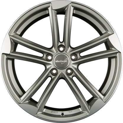 2DRV by WHEELWORLD WH27 Daytona Grau Hochglanzpoliert (DGP+) Alufelge 9x20 Zoll ET33 LK 5x112 ML66.6
