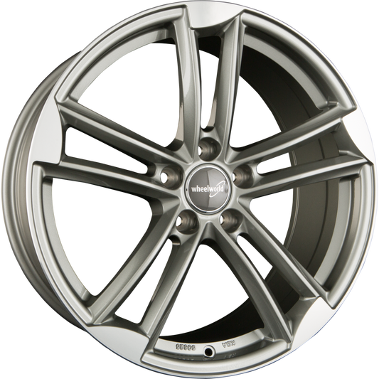 2DRV by WHEELWORLD WH27 Daytona Grau Hochglanzpoliert (DGP+) Alufelge 9x20 Zoll ET33 LK 5x112 ML66.6 – Bild 2