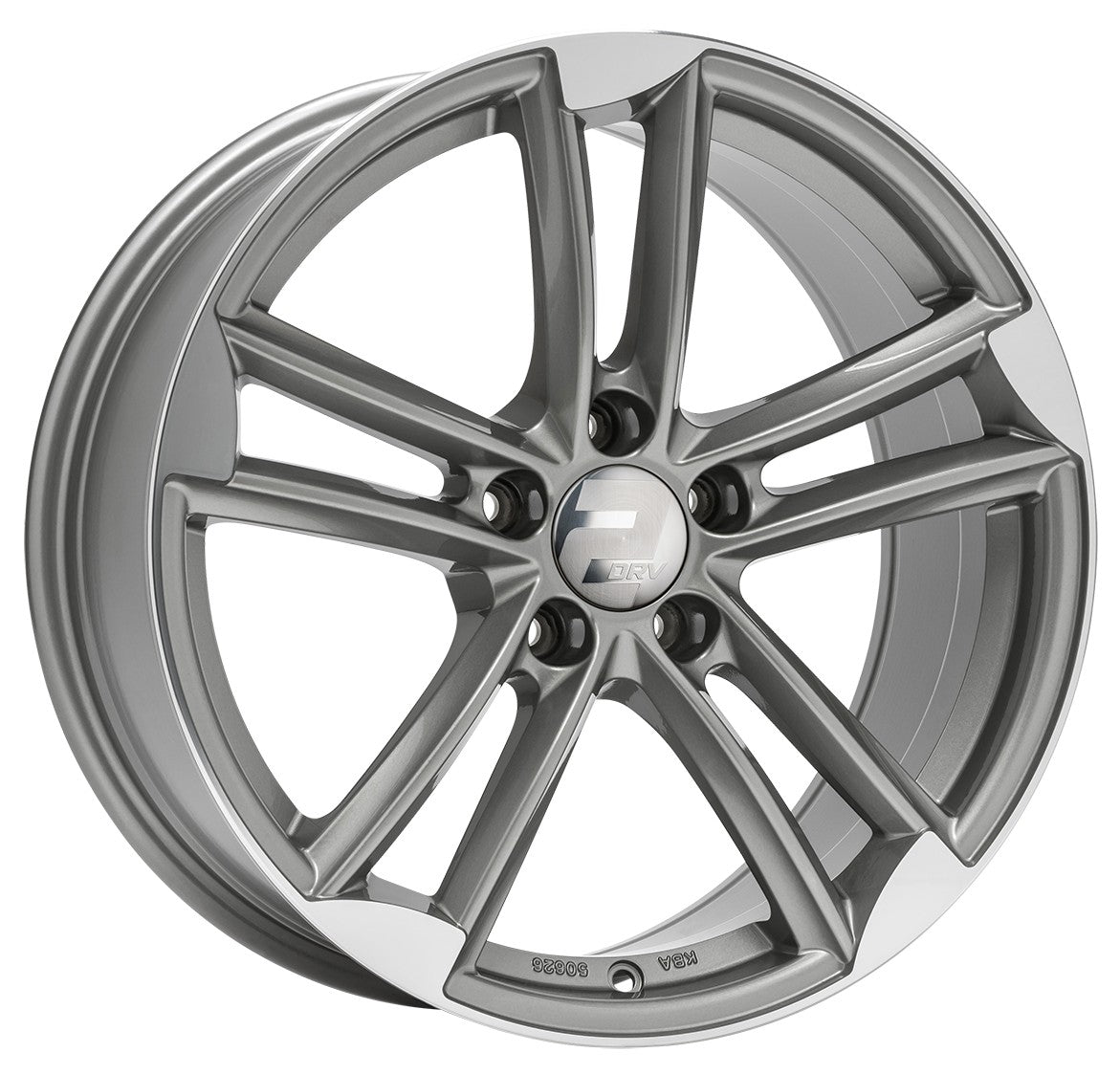 2DRV WH27 daytona grau hochglanzpoliert 9.5x21 ET31 - LK5/112 ML66.6