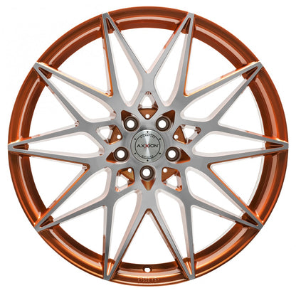 Axxion AX9 Competition Kupfer Hochglanzpoliert (LCP+) Alufelge 8.5x19 Zoll ET25 LK 5x112 ML66.6 – Bild 2