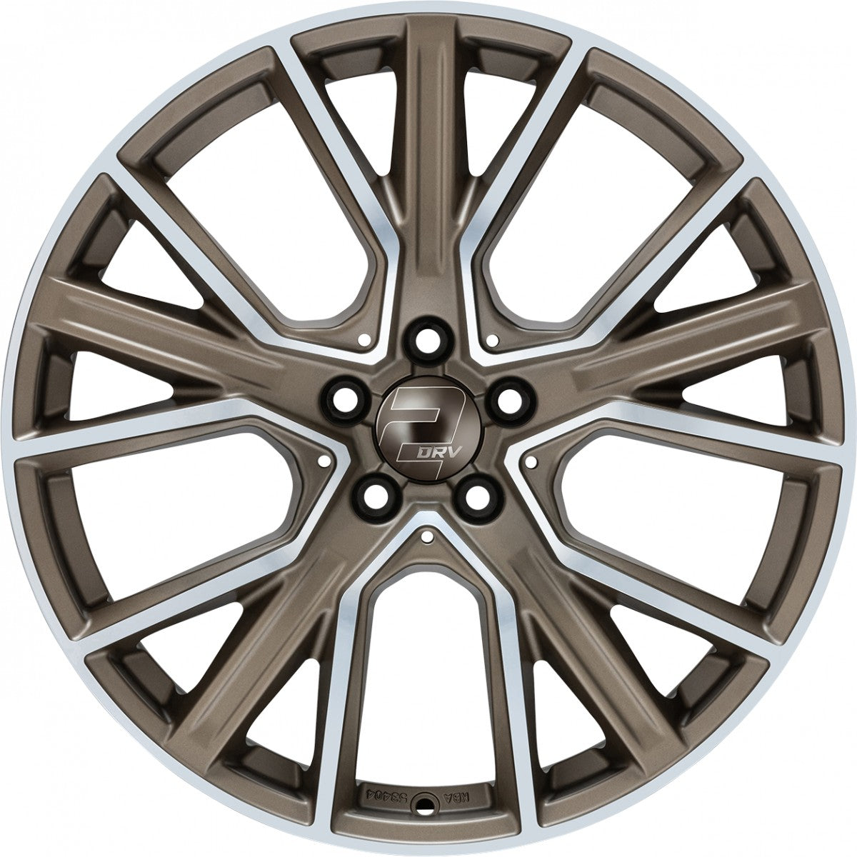 2DRV WH34 bronze matt hochglanzpoliert 8x18 ET50 - LK5/112 ML66.6