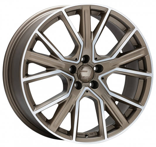 2DRV WH34 bronze matt hochglanzpoliert 8x19 ET30 - LK5/112 ML66.6