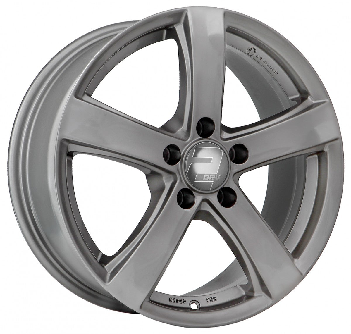 2DRV WH24 daytona grau lackiert 6.5x16 ET33 - LK5/112 ML57.1