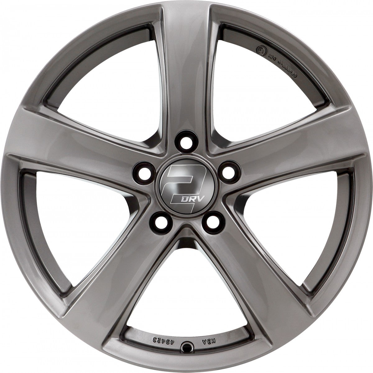 2DRV WH24 daytona grau lackiert 6.5x16 ET33 - LK5/112 ML57.1