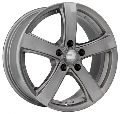 2DRV WH24 daytona grau lackiert 7.5x17 ET46 - LK5/114.3 ML67.1