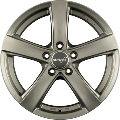 2DRV by WHEELWORLD WH24 Daytonagrau Lackiert (DG+) Alufelge 8x18 Zoll ET35 LK 5x112 ML66.6
