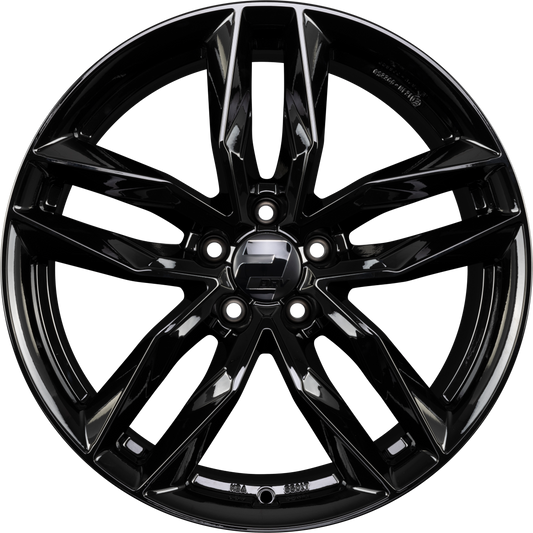 2DRV by WHEELWORLD WH40 Schwarz Glänzend Lackiert (SW+) Alufelge 8x19 Zoll ET34 LK 5x112 ML66.6