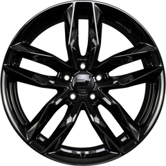 2DRV by WHEELWORLD WH40 Schwarz Glänzend Lackiert (SW+) Alufelge 8x19 Zoll ET34 LK 5x112 ML66.6