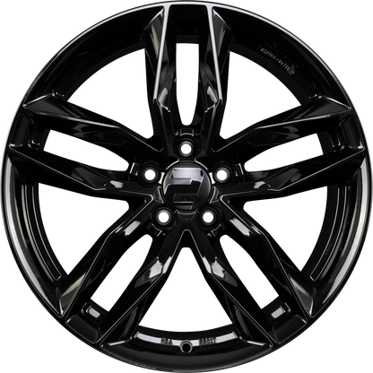 2DRV by WHEELWORLD WH40 Schwarz Glänzend Lackiert (SW+) Alufelge 8x19 Zoll ET34 LK 5x112 ML66.6
