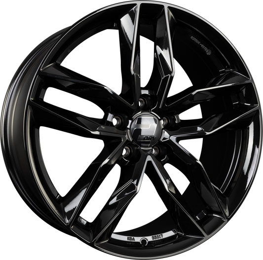 2DRV by WHEELWORLD WH40 Schwarz Glänzend Lackiert (SW+) Alufelge 8x19 Zoll ET34 LK 5x112 ML66.6 – Bild 2