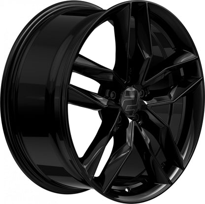 2DRV WH40 schwarz glänzend lackiert 8x19 ET40 - LK5/112 ML66.6
