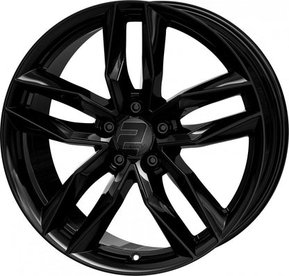 2DRV WH40 schwarz glänzend lackiert 8x19 ET47 - LK5/112 ML66.6