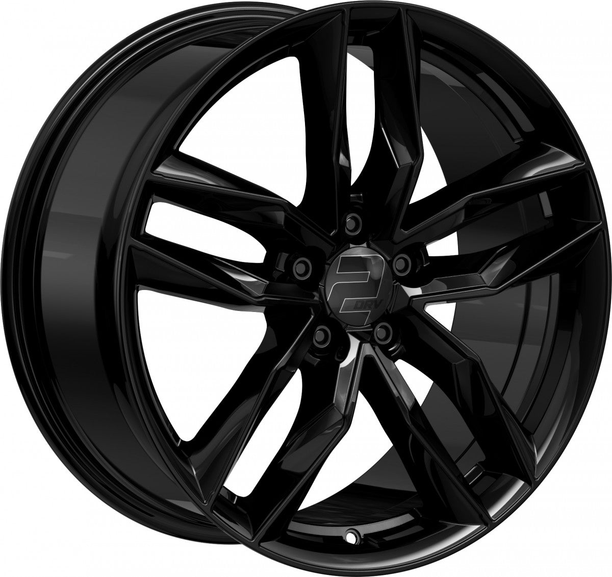 2DRV WH40 schwarz glänzend lackiert 9x20 ET35 - LK5/114.3 ML72.6