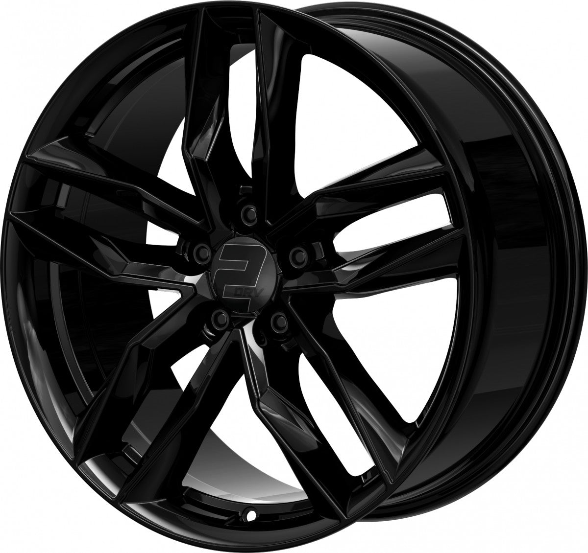 2DRV WH40 schwarz glänzend lackiert 9x20 ET35 - LK5/114.3 ML72.6