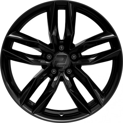 2DRV WH40 schwarz glänzend lackiert 9x20 ET40 - LK5/112 ML66.6