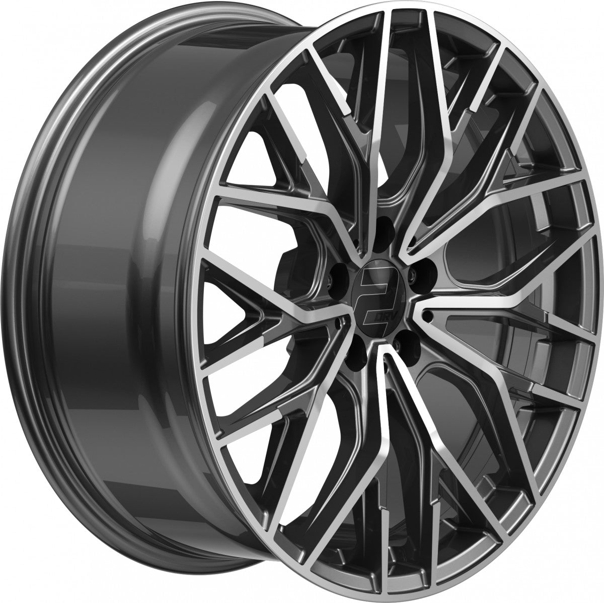 2DRV WH37 dark gunmetal poliert 8.5x19 ET40 - LK5/108 ML72.6