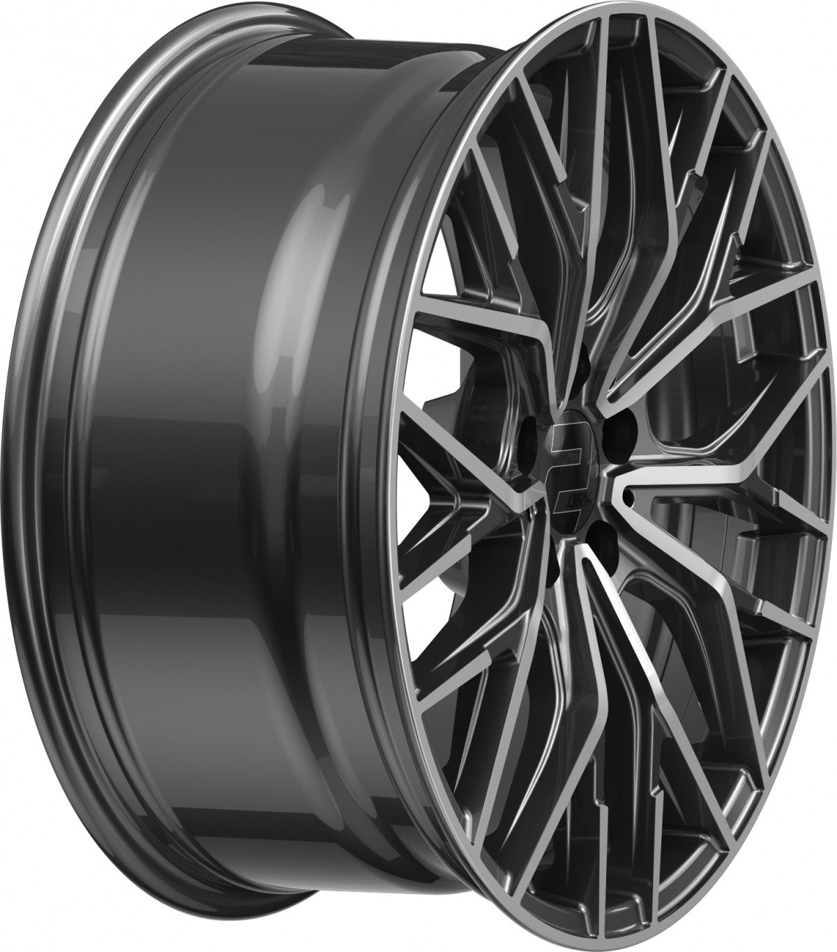 2DRV WH37 dark gunmetal poliert 8.5x19 ET40 - LK5/108 ML72.6