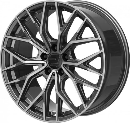 2DRV WH37 dark gunmetal poliert 8.5x19 ET40 - LK5/108 ML72.6