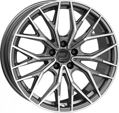 2DRV WH37 dark gunmetal poliert Alufelge 8.5x19 Zoll ET40 LK 5x112 ML66.6