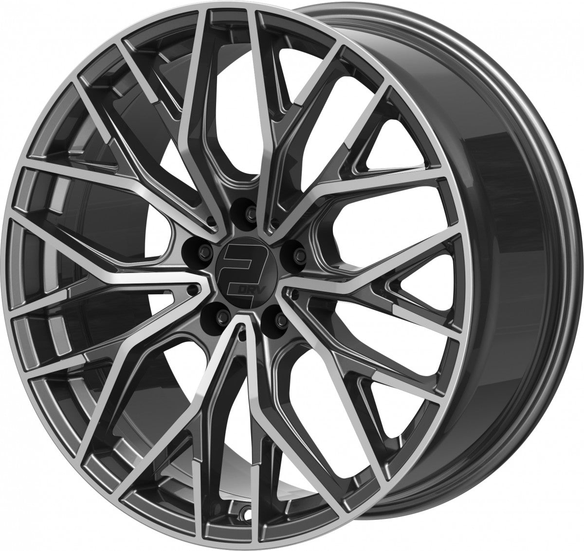 2DRV WH37 dark gunmetal poliert 8.5x19 ET48 - LK5/112 ML66.6
