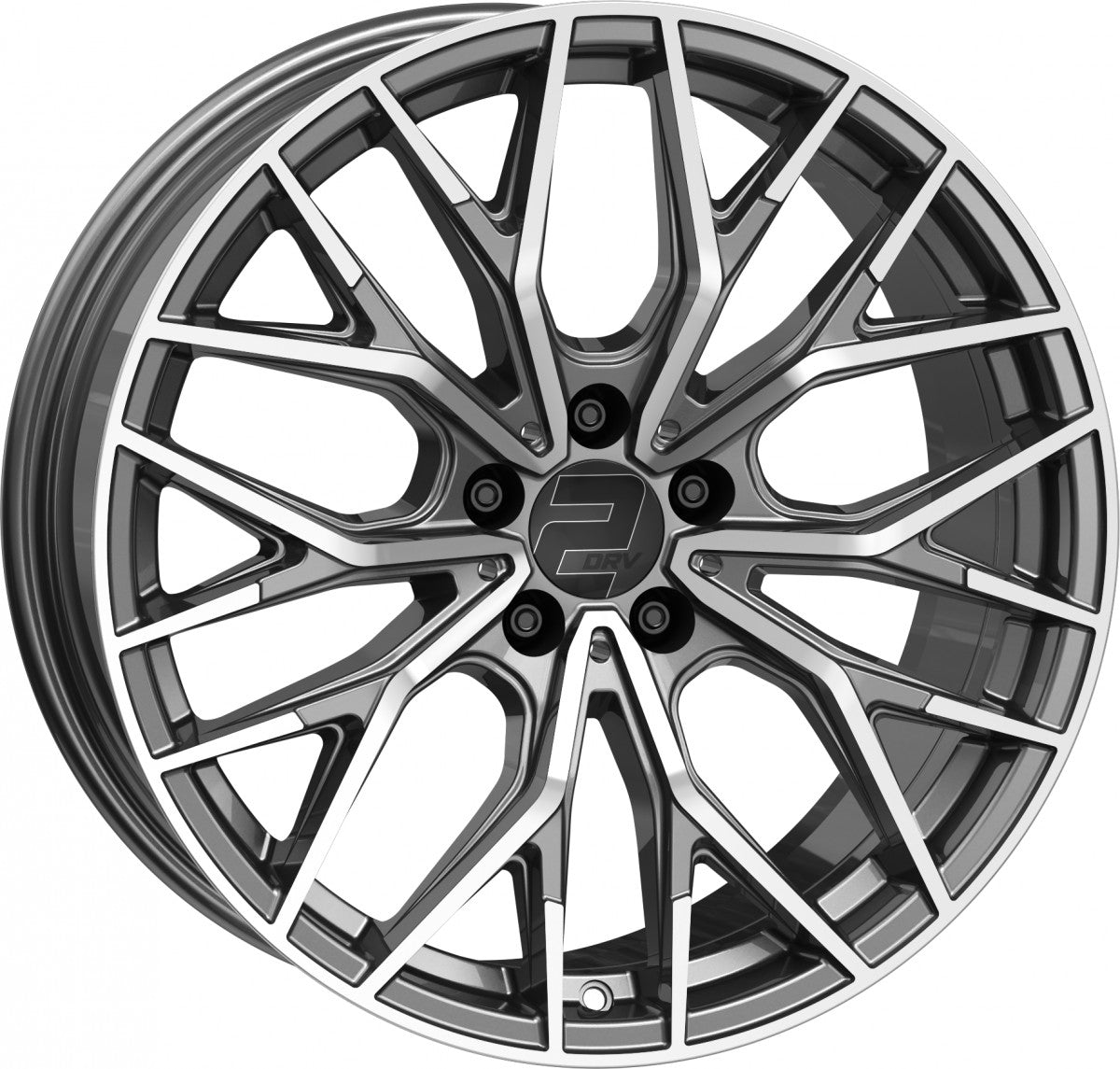 2DRV WH37 dark gunmetal poliert 8.5x20 ET35 - LK5/112 ML66.6
