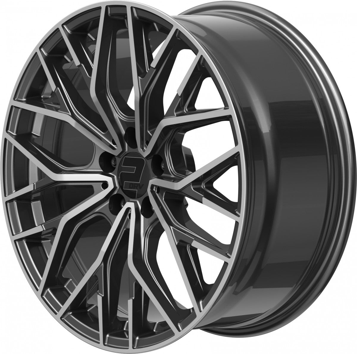 2DRV WH37 dark gunmetal poliert 8.5x20 ET35 - LK5/112 ML66.6