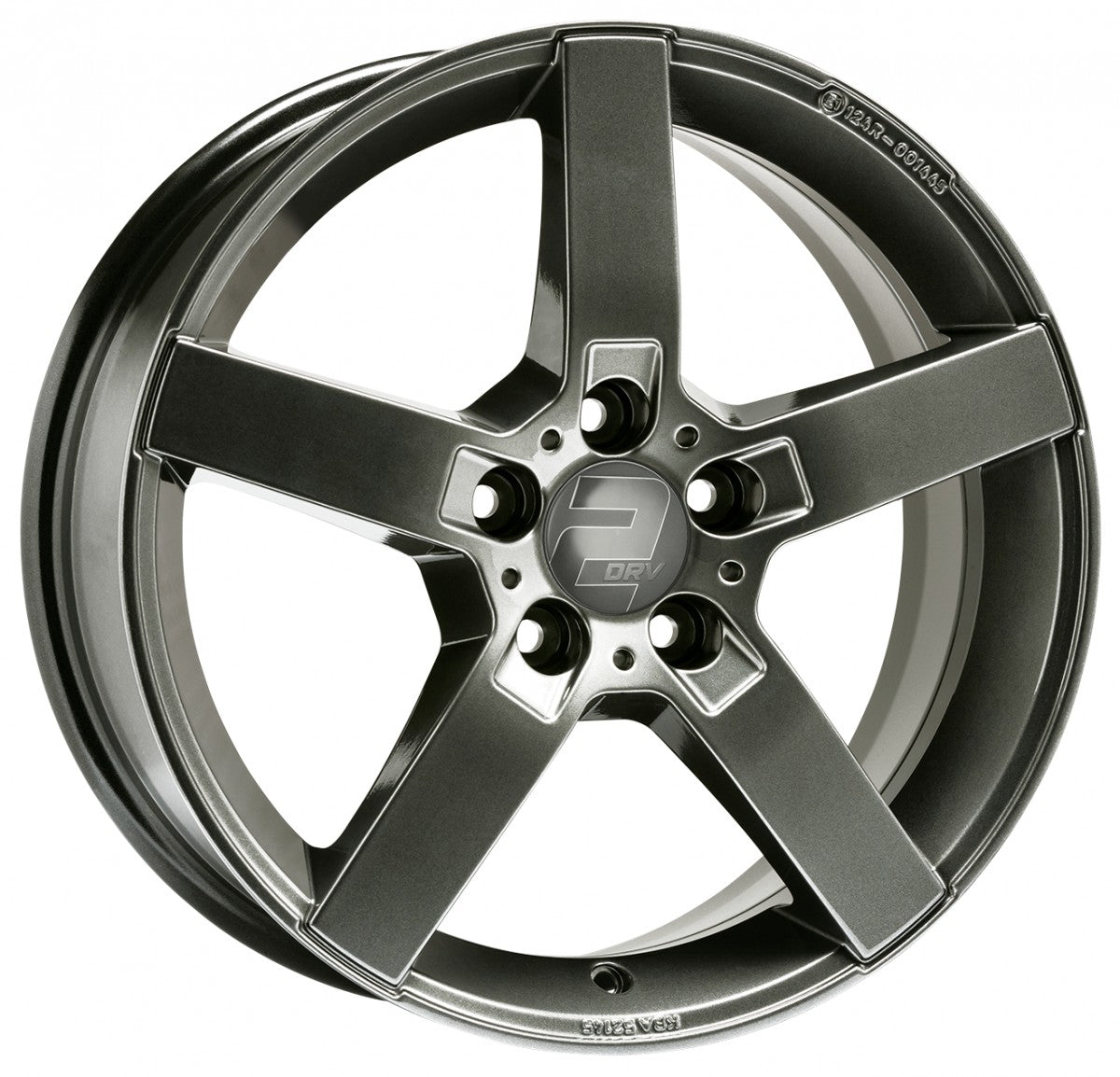 2DRV WH31 daytona grau lackiert 8x18 ET43 - LK5/120 ML72.6