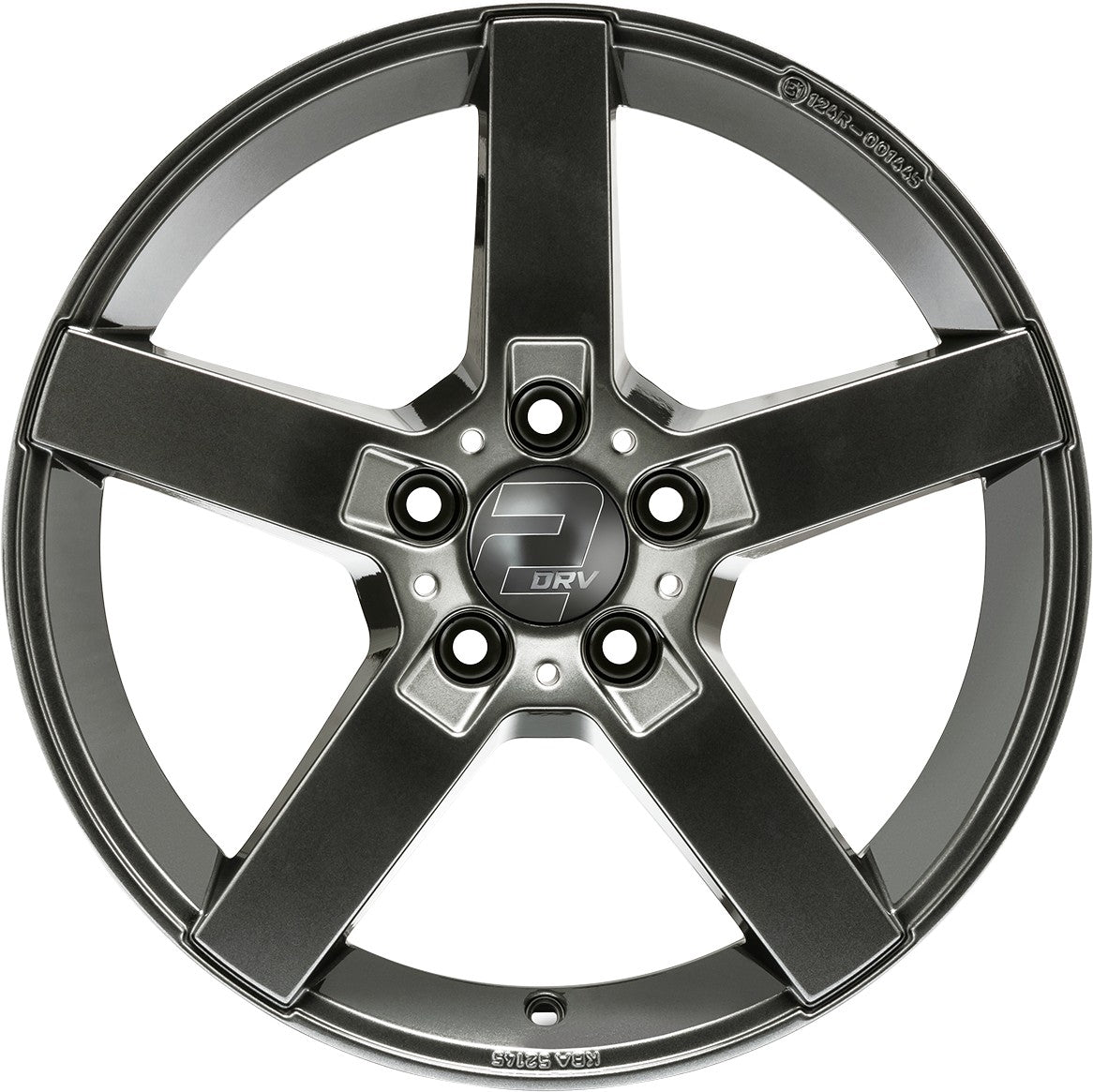 2DRV WH31 daytona grau lackiert 8x18 ET43 - LK5/120 ML72.6