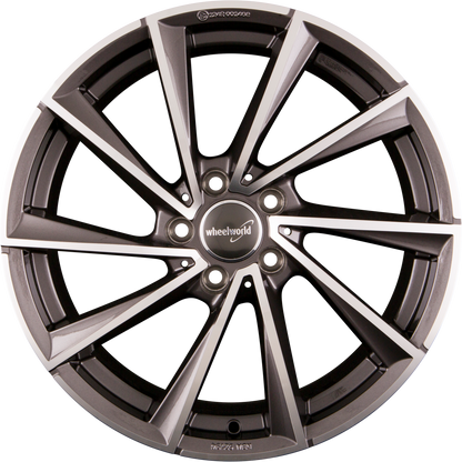 Wheelworld WH32 Daytona Grau Hochglanzpoliert (DGP plus) Alufelge 8.5x18 Zoll ET30 LK 5x120 ML72.6