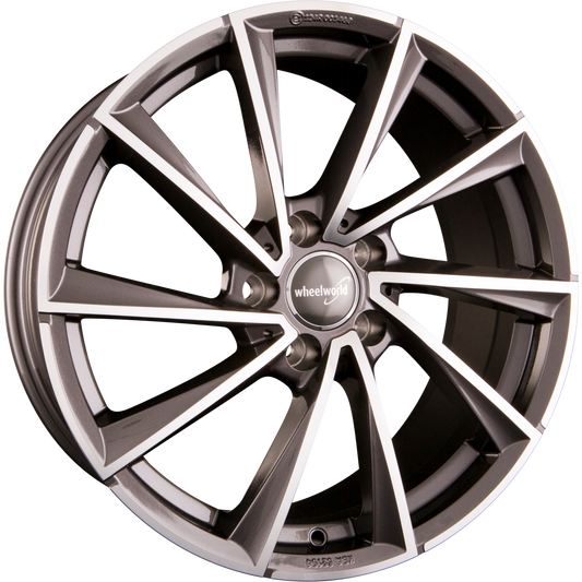 Wheelworld WH32 Daytona Grau Hochglanzpoliert (DGP plus) Alufelge 8.5x18 Zoll ET30 LK 5x120 ML72.6 – Bild 2