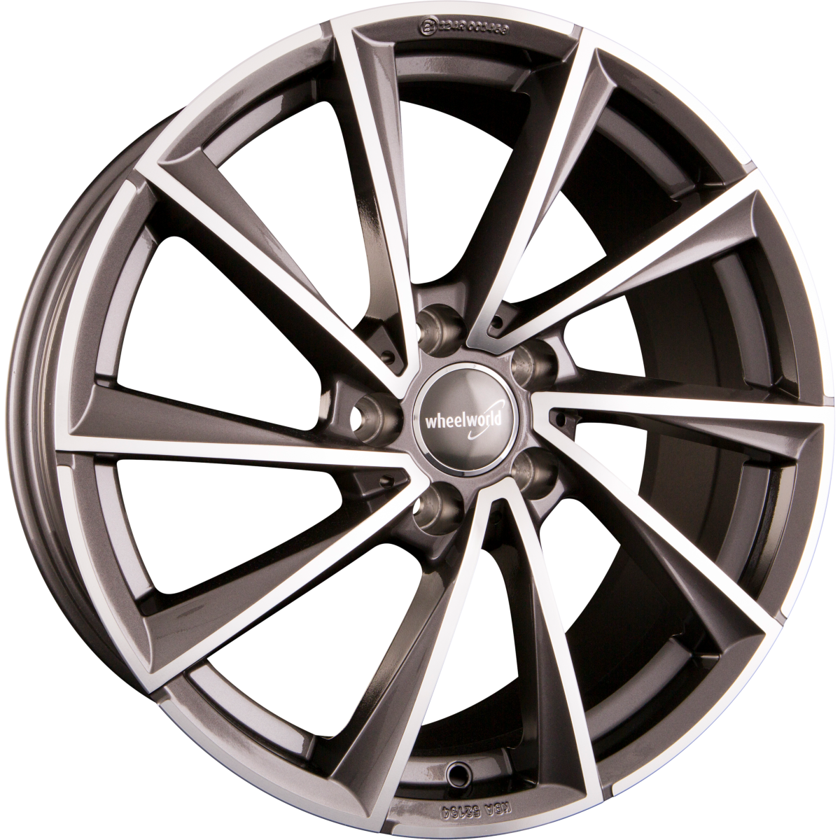 Wheelworld WH32 Daytona Grau Hochglanzpoliert (DGP plus) Alufelge 8.5x18 Zoll ET30 LK 5x120 ML72.6 – Bild 2