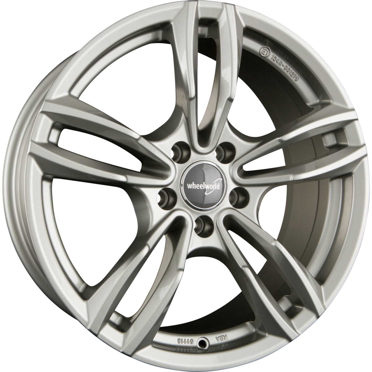 2DRV by WHEELWORLD WH29 Daytona Grau Glänzend Lackiert (DG+) Alufelge 8x18 Zoll ET30 LK 5x112 ML66.6 – Bild 2