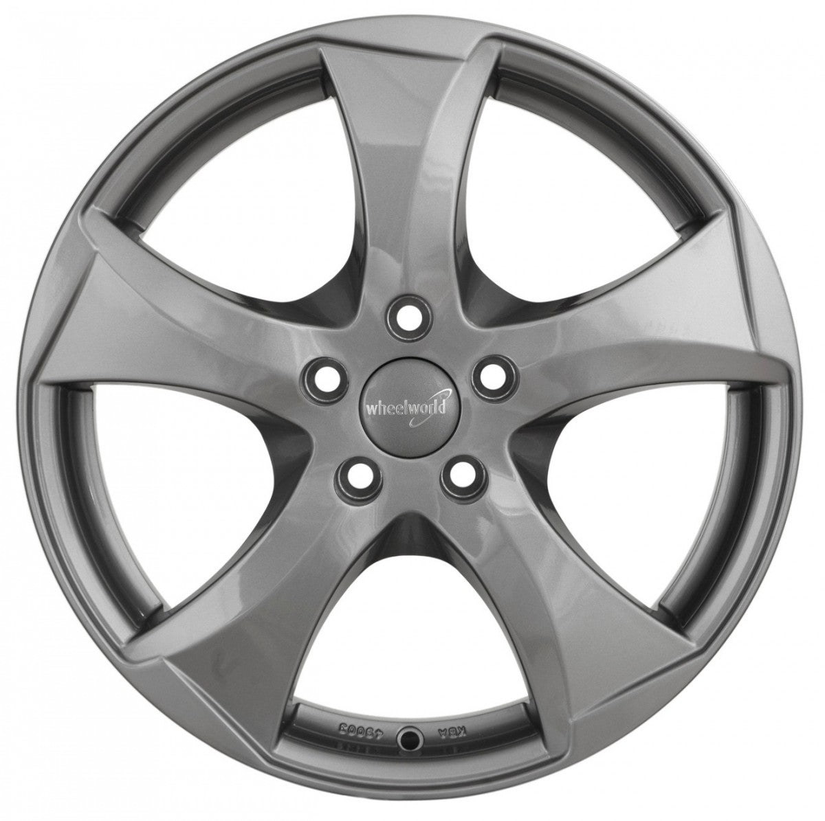 Wheelworld WH22 daytona grau lackiert Alufelge 6.5x16 Zoll ET50 LK 5x112 ML57.1 – Bild 2