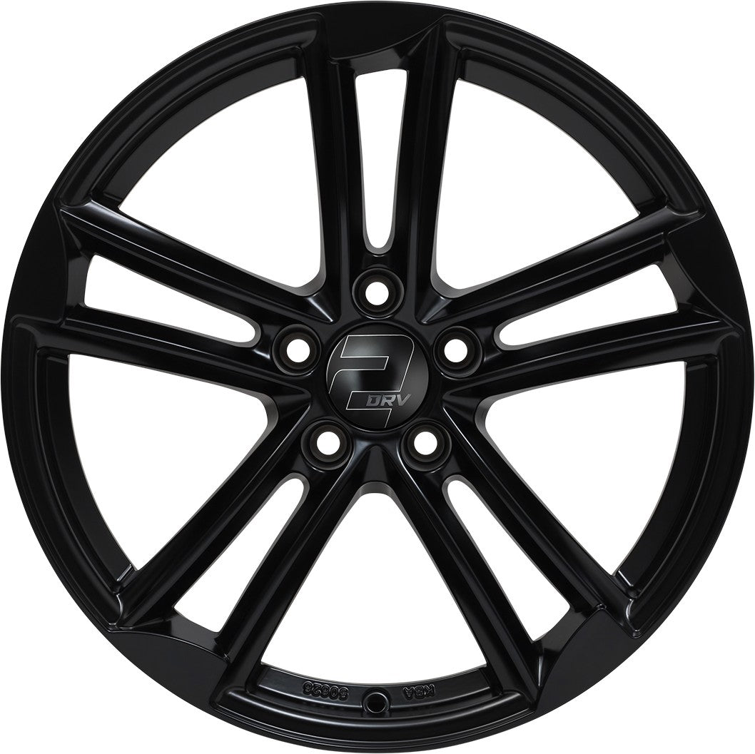 2DRV WH27 schwarz matt lackiert 9.5x21 ET35 - LK5/112 ML66.6