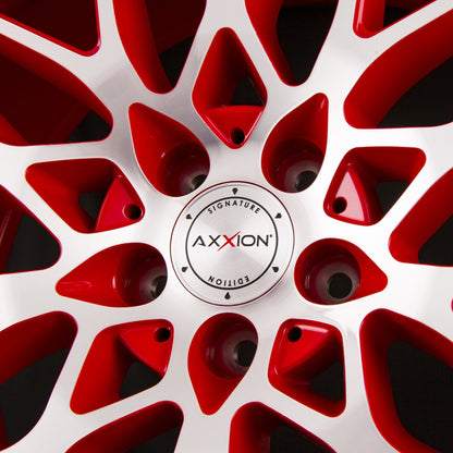 Axxion AX9 Competition Kirschrot Hochglanzpoliert (CRP+) Alufelge 9x21 Zoll ET30 LK 5x120 ML76.9 – Bild 2
