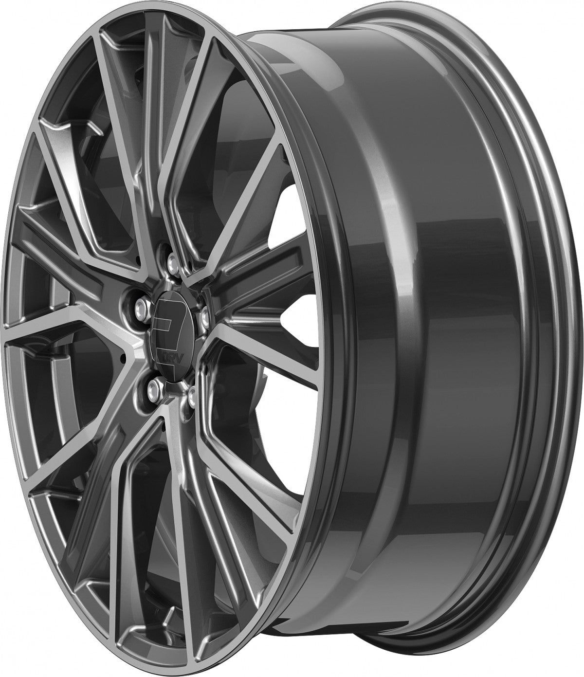 2DRV WH34 daytona grau hochglanzpoliert 8x18 ET30 - LK5/112 ML66.6
