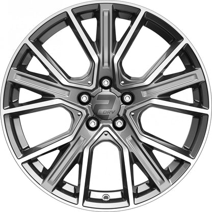 2DRV WH34 daytona grau hochglanzpoliert 8.5x20 ET40 - LK5/112 ML66.6