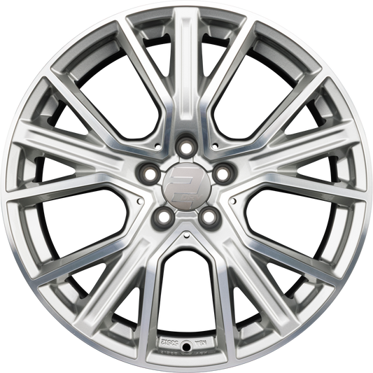 2DRV by WHEELWORLD WH34 Daytona Grau Hochglanzpoliert (DGP+) Alufelge 8.5x19 Zoll ET50 LK 5x120 ML65.1