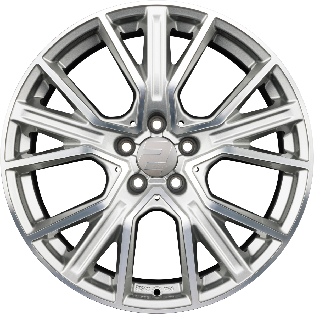 2DRV by WHEELWORLD WH34 Daytona Grau Hochglanzpoliert (DGP+) Alufelge 8.5x19 Zoll ET50 LK 5x120 ML65.1