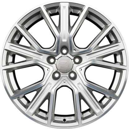 2DRV by WHEELWORLD WH34 Daytona Grau Hochglanzpoliert (DGP+) Alufelge 8.5x19 Zoll ET50 LK 5x120 ML65.1