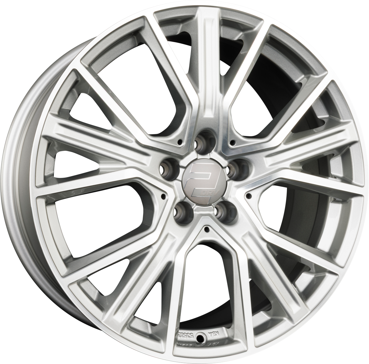 2DRV by WHEELWORLD WH34 Daytona Grau Hochglanzpoliert (DGP+) Alufelge 8.5x19 Zoll ET50 LK 5x120 ML65.1 – Bild 2