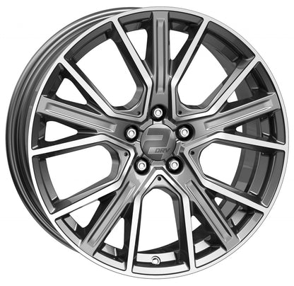2DRV WH34 daytona grau hochglanzpoliert 9x20 ET21 - LK5/112 ML66.6
