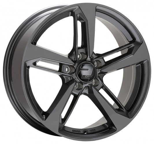 2DRV WH36 daytona grau lackiert Alufelge 8x18 Zoll ET40 LK 5x112 ML66.6
